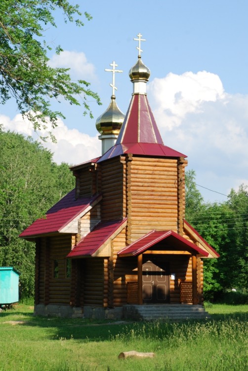 Михайловск. Церковь Александра Невского. общий вид в ландшафте