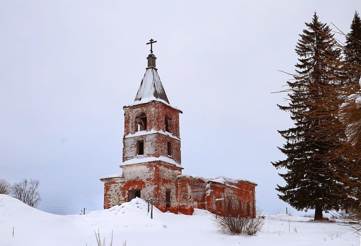 фасады. Церковь Благовещения Пресвятой Богородицы, Александровская 3-я (Богоявленье) (Холмогорский район, Архангельская область)