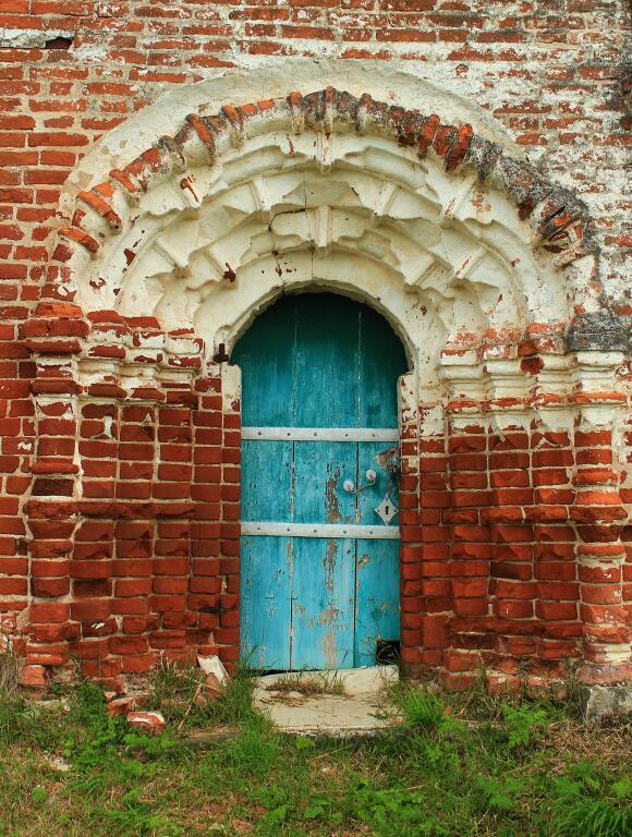 Церковь Василия Великого, Погост (Быстрокурье) (Холмогорский район, Архангельская область). архитектурные детали, Южный портал