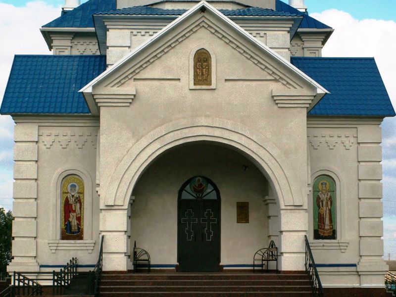 Городище. Церковь Космы и Дамиана. архитектурные детали