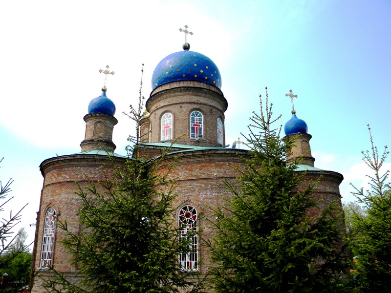 Старый Оскол. Церковь Вознесения Господня. общий вид в ландшафте