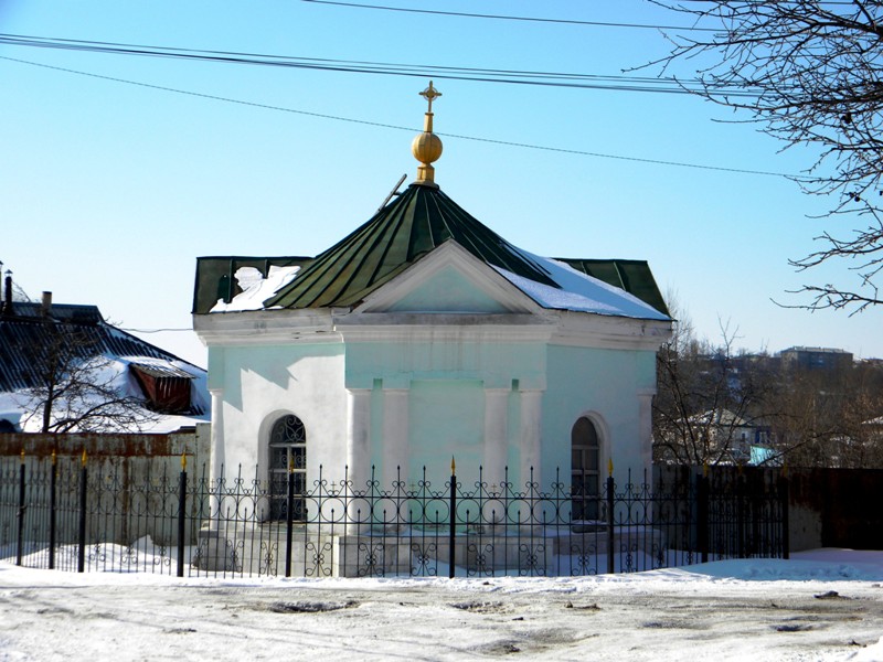 Часовня Казанской иконы Божией Матери, Старый Оскол (Старый Оскол, город, Белгородская область). общий вид в ландшафте