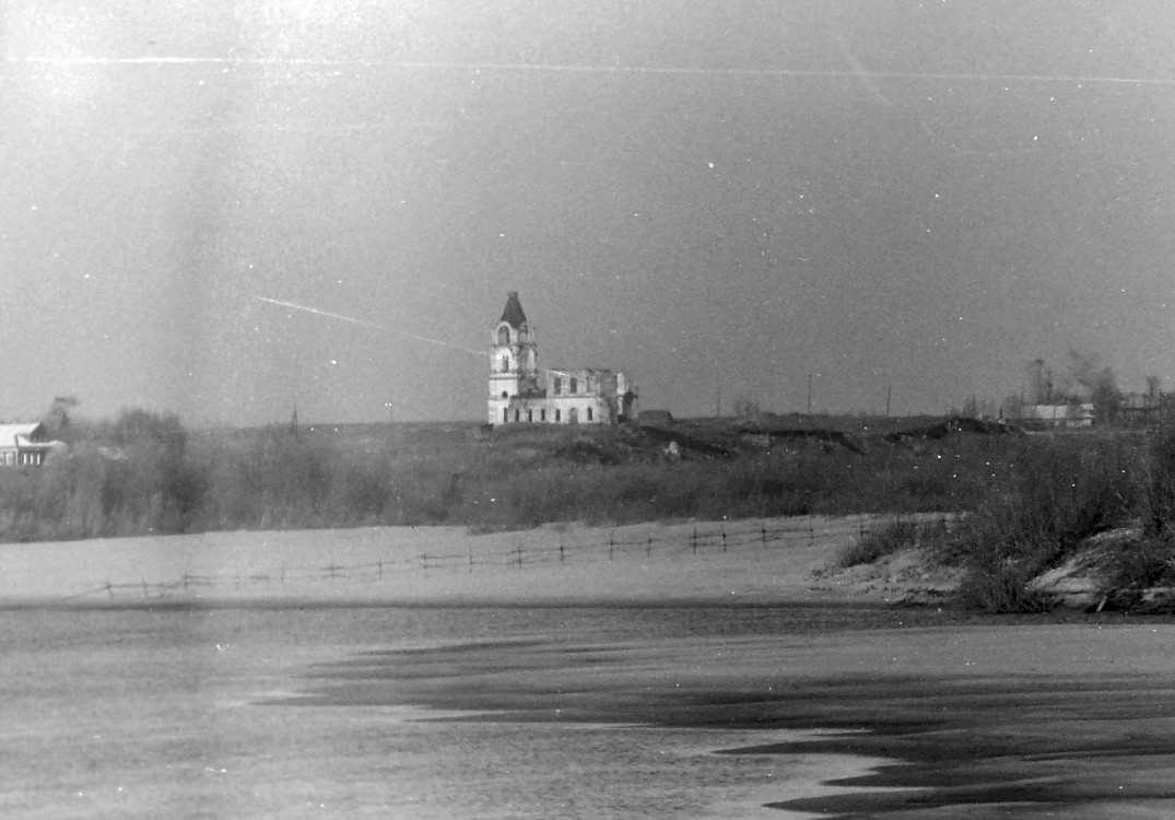 Церковь Сергия Радонежского, Смольниковская (Курья) (Холмогорский район, Архангельская область). дополнительная информация, Фото 1987 года из архива Д.Коненкова