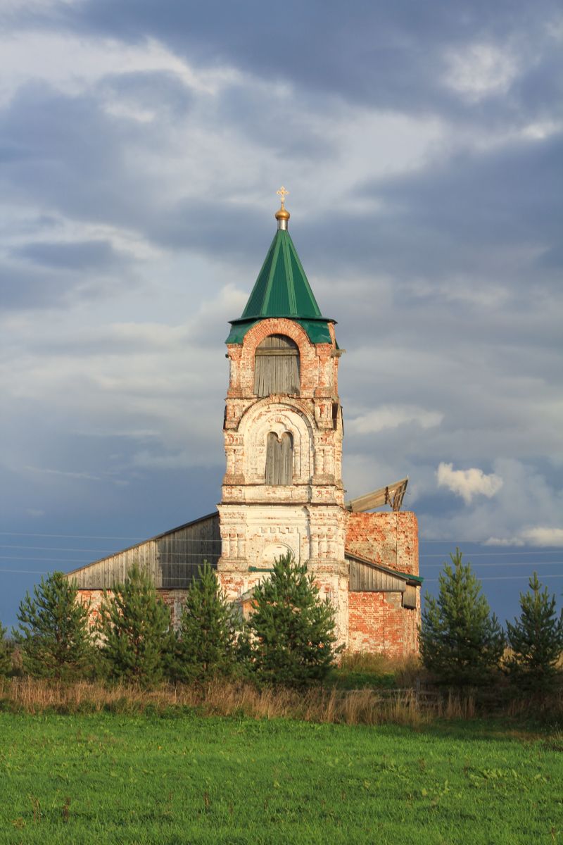 Церковь Сергия Радонежского, Смольниковская (Курья) (Холмогорский район, Архангельская область). фасады
