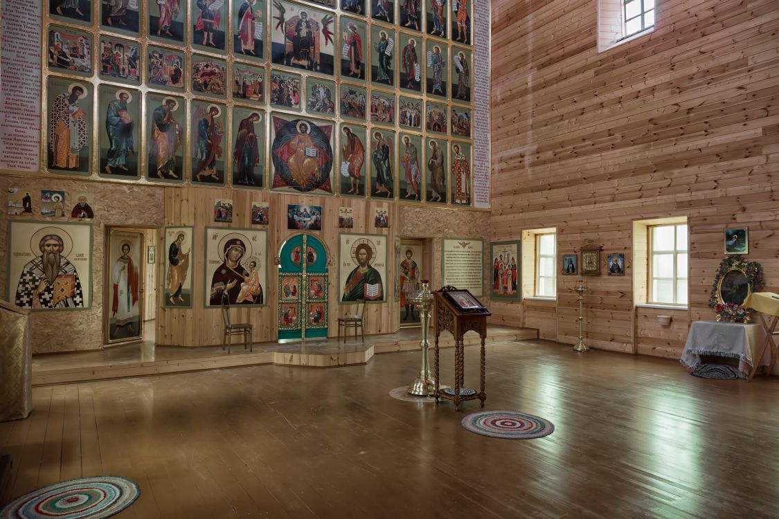 Церковь Воскресения Христова, Козловская (Борки) (Вельский район, Архангельская область). интерьер и убранство