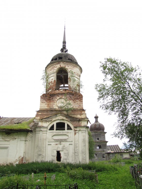 Церковь Вознесения Господня, Возгрецовская (Ростовское) (Вельский район, Архангельская область). архитектурные детали