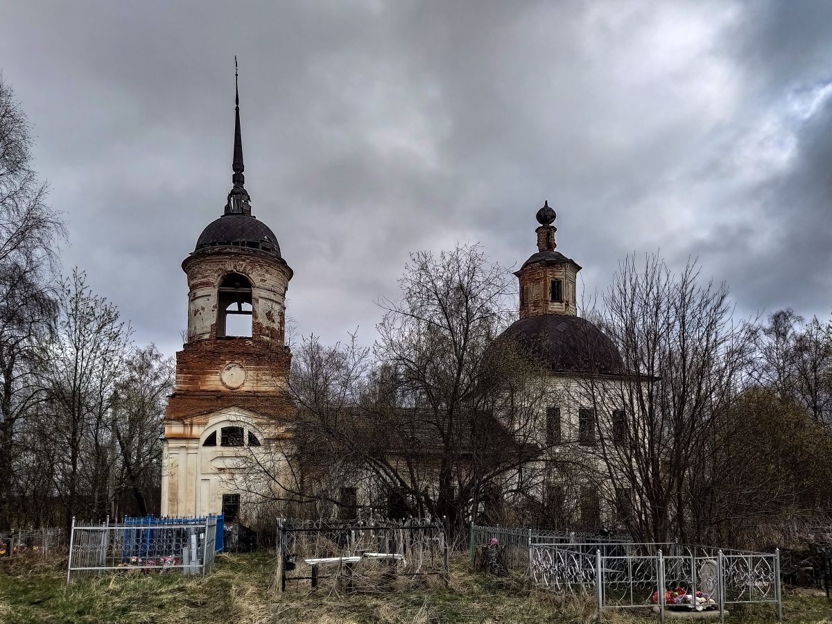 Церковь Вознесения Господня, Возгрецовская (Ростовское) (Вельский район, Архангельская область). фасады