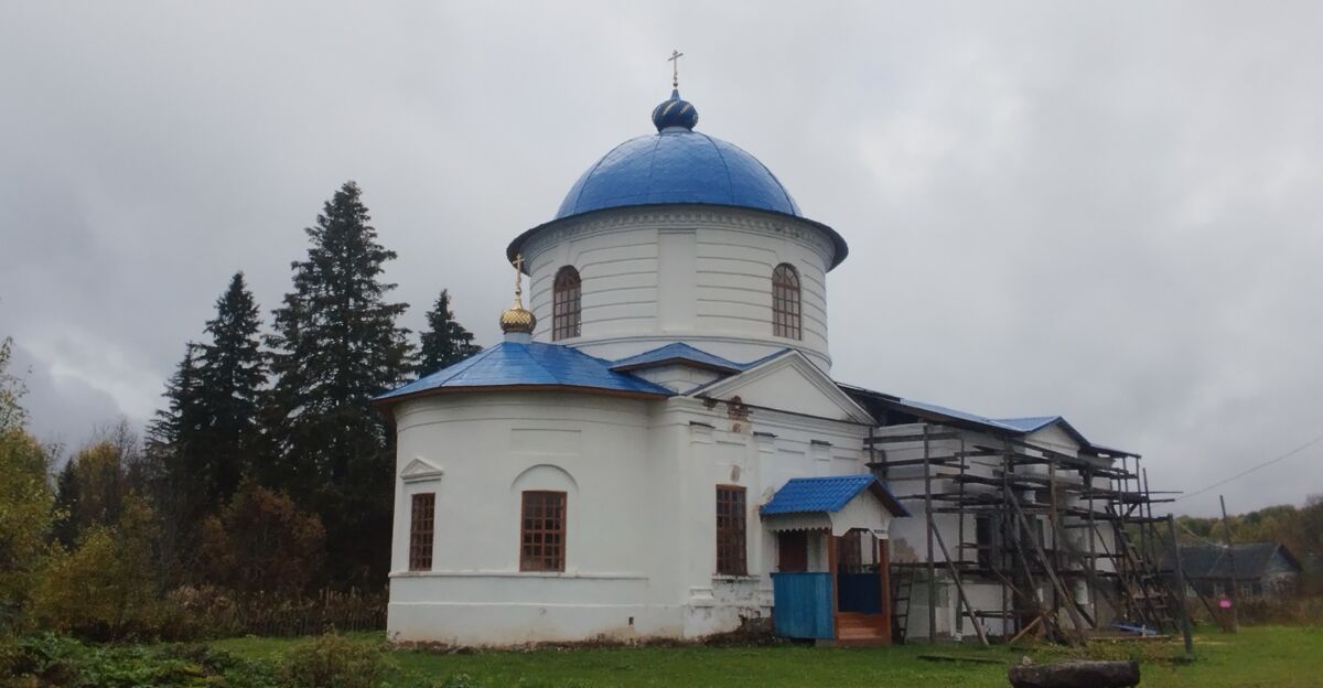 Церковь Казанской иконы Божией Матери, Лодейное (Вельский район, Архангельская область). фасады