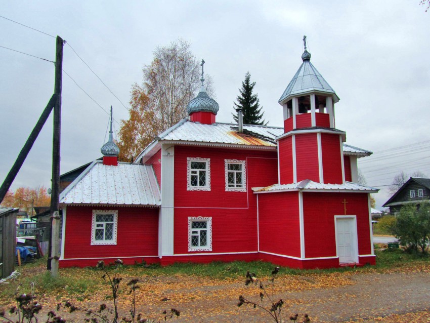 Церковь Георгия Победоносца, Долматово (Вельский район, Архангельская область). фасады, вид с востока