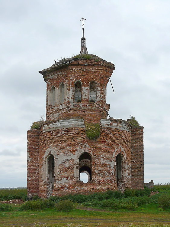 Церковь Владимирской иконы Божией Матери, Беликуль (Красноармейский район, Челябинская область). фасады, Вид с востока