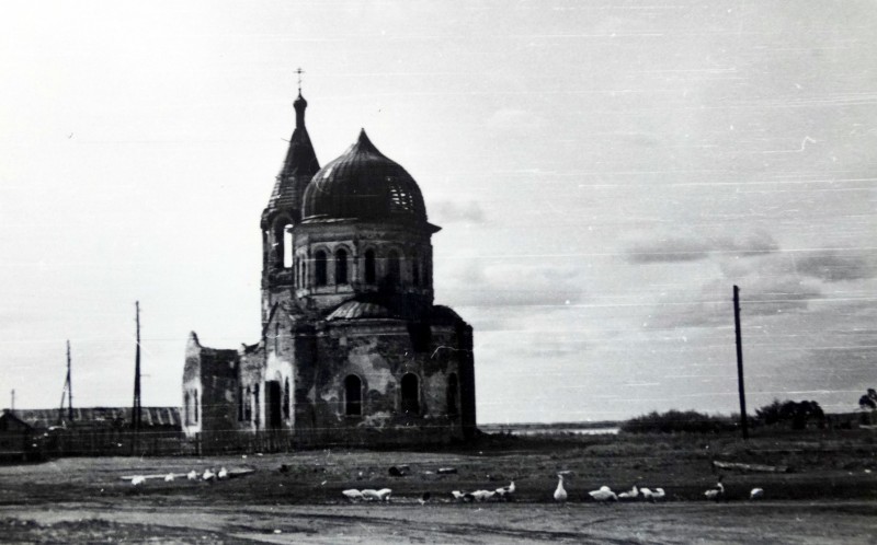 Церковь Владимирской иконы Божией Матери, Беликуль (Красноармейский район, Челябинская область). архивная фотография, Фото советского периода из частного архива