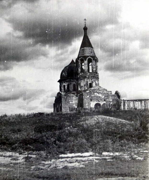 Церковь Владимирской иконы Божией Матери, Беликуль (Красноармейский район, Челябинская область). архивная фотография, Фото советского периода из частного архива