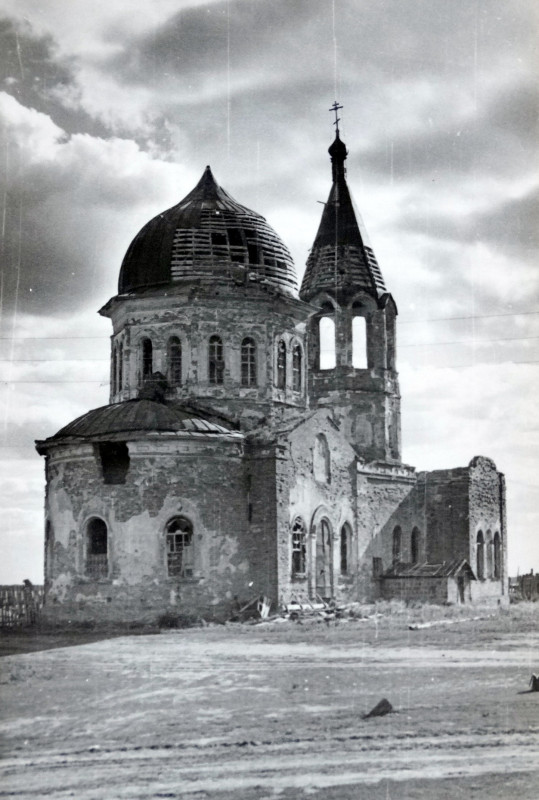 Церковь Владимирской иконы Божией Матери, Беликуль (Красноармейский район, Челябинская область). архивная фотография, Фото советского периода из частного архива