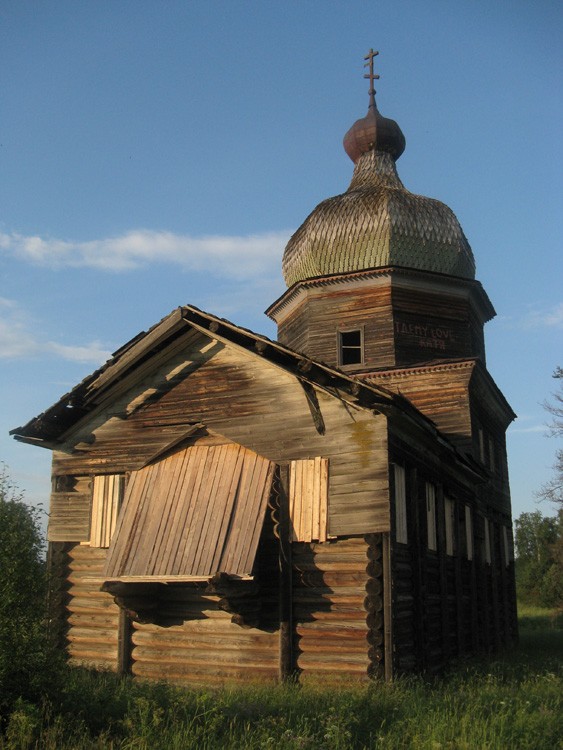 Церковь Николая Чудотворца, Гридинская (Григорово) (Вельский район, Архангельская область). фасады