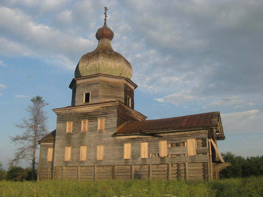 Церковь Николая Чудотворца, Гридинская (Григорово) (Вельский район, Архангельская область). фасады