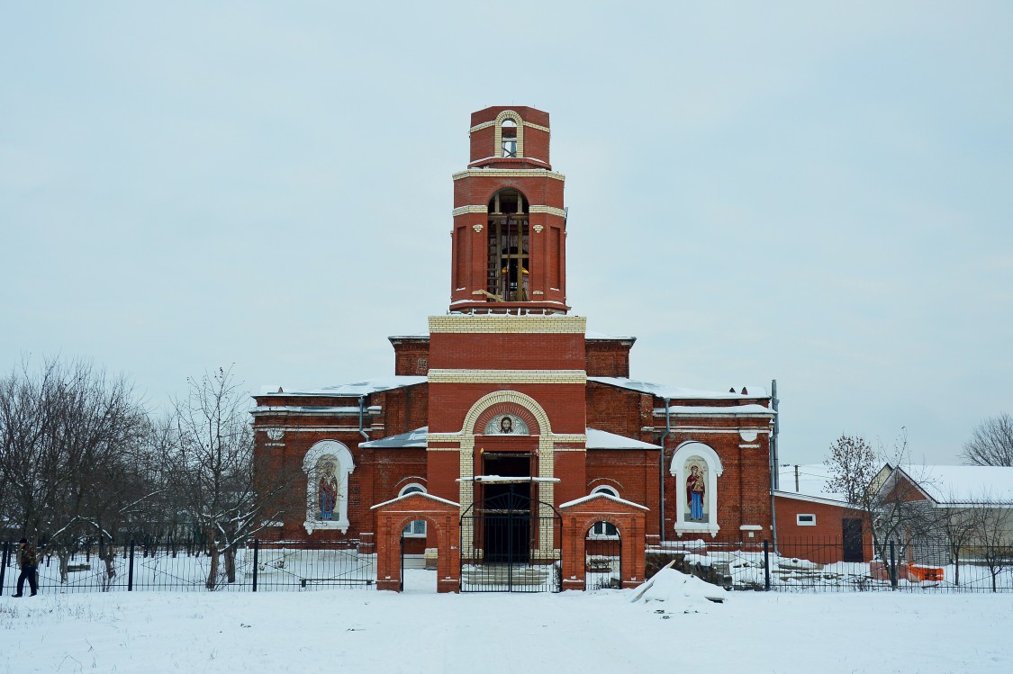 Рязань. Церковь Рождества Пресвятой Богородицы в Дягилево. художественные фотографии, строится колокольня