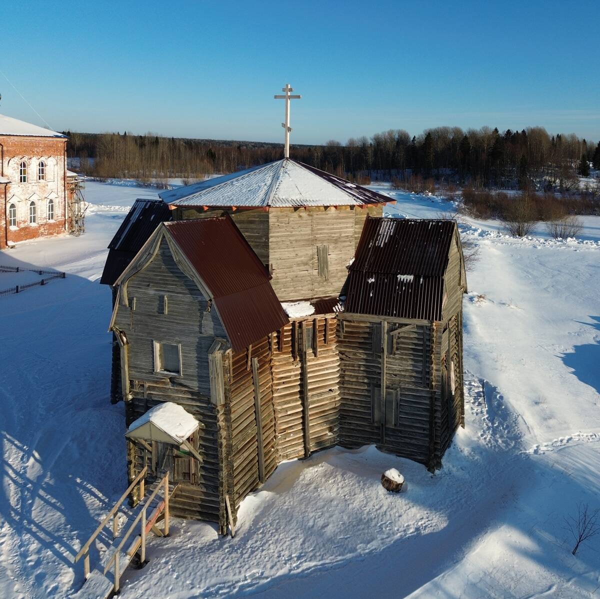 Церковь Николая Чудотворца, Верховье (Приморский район, Архангельская область). фасады