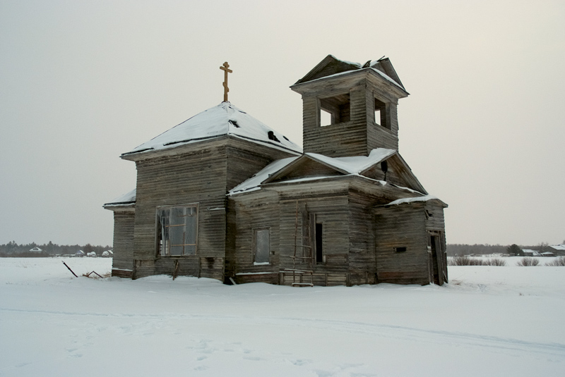 Церковь Трёх Святителей, Кадь (Приморский район, Архангельская область). фасады