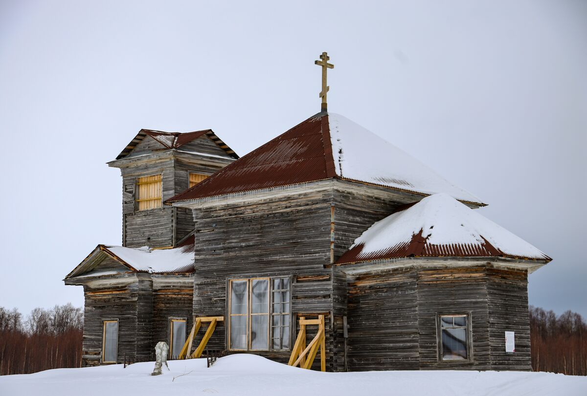 Церковь Трёх Святителей, Кадь (Приморский район, Архангельская область). фасады