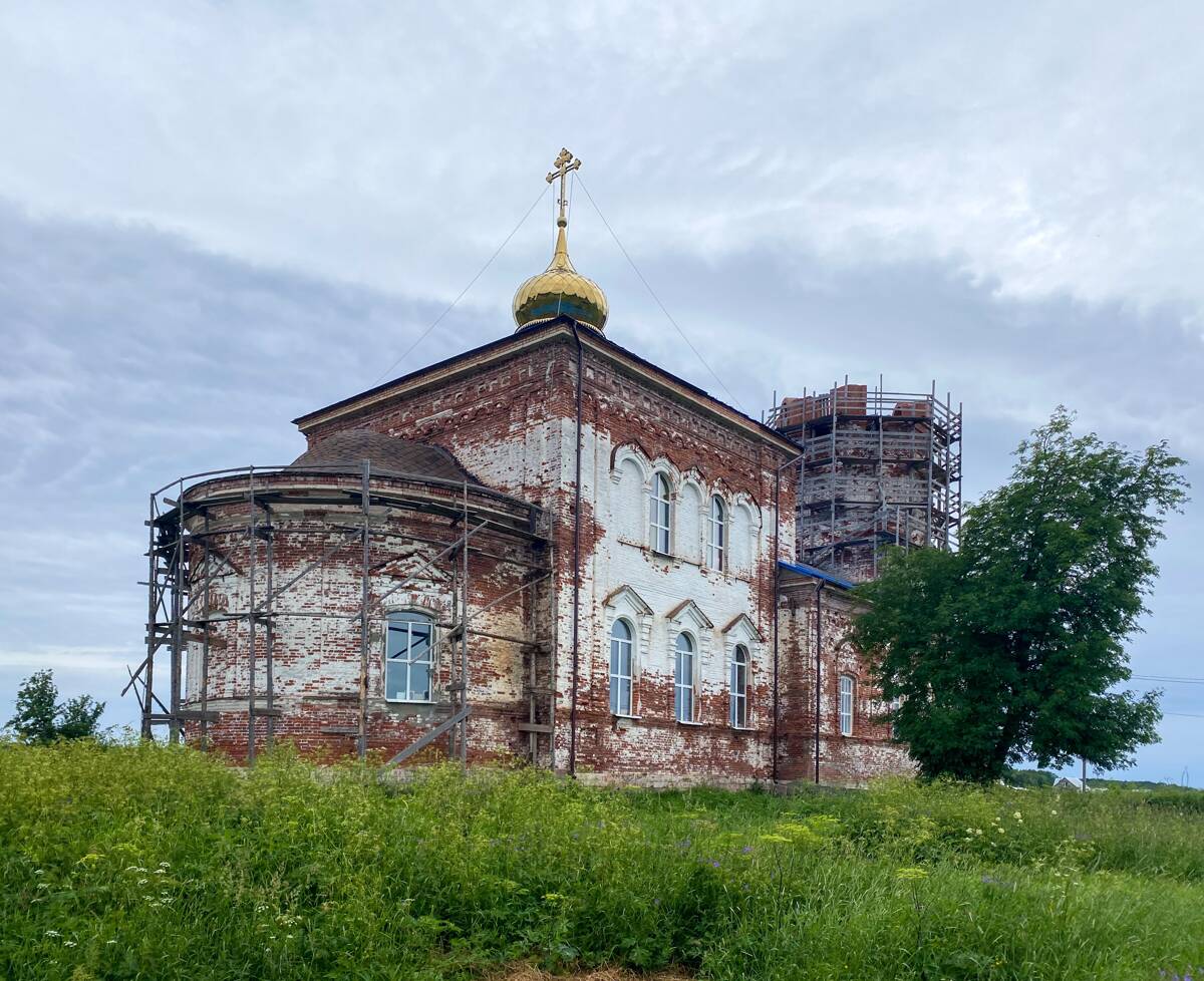 Церковь Успения Пресвятой Богородицы, Верховье (Приморский район, Архангельская область). документальные фотографии