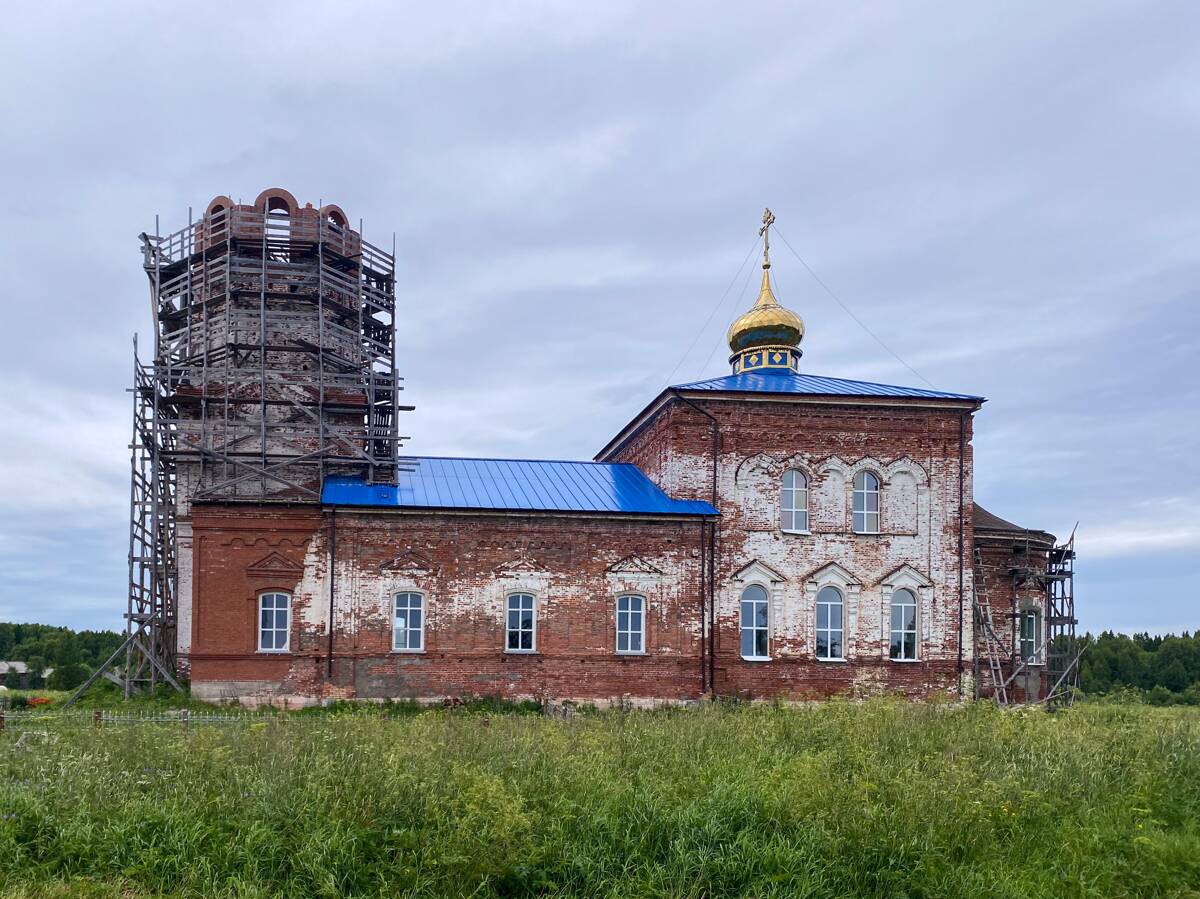 Церковь Успения Пресвятой Богородицы, Верховье (Приморский район, Архангельская область). документальные фотографии
