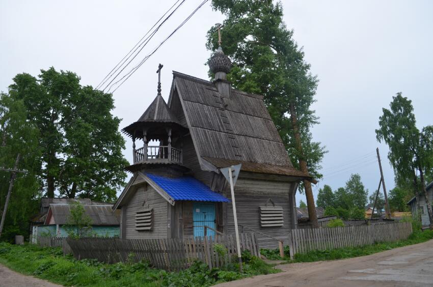Часовня Покрова Пресвятой Богородицы и Александра Невского, Конёво (Плесецкий район, Архангельская область). фасады, Общий вид часовни