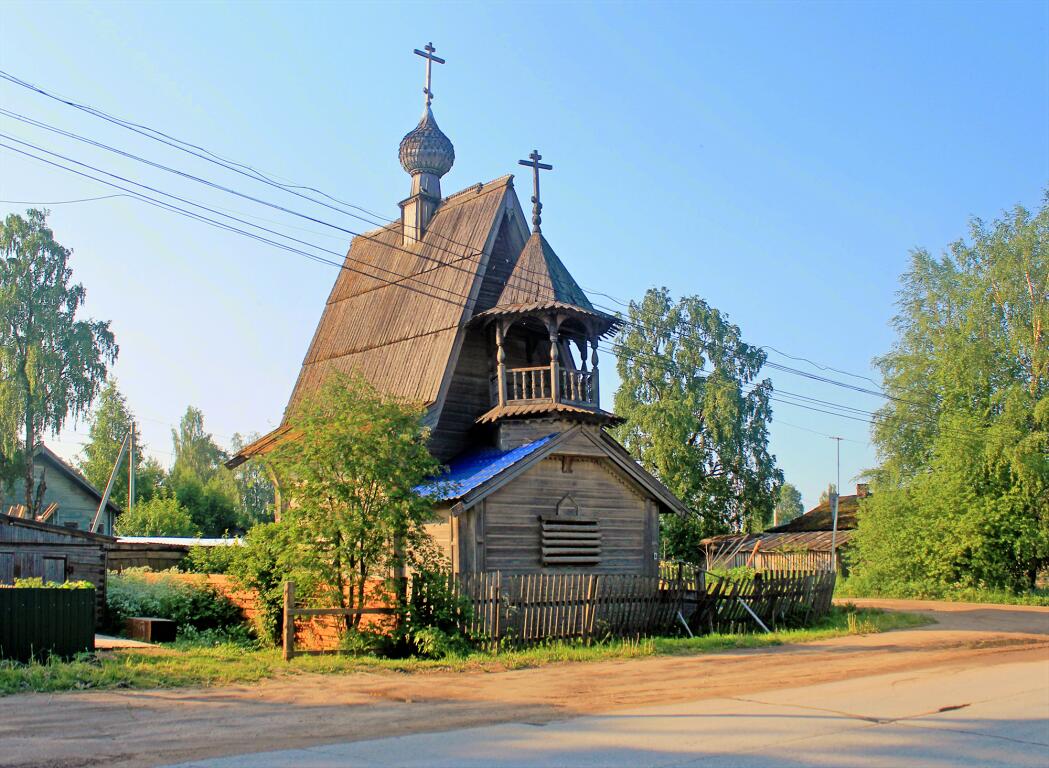 Часовня Покрова Пресвятой Богородицы и Александра Невского, Конёво (Плесецкий район, Архангельская область). фасады