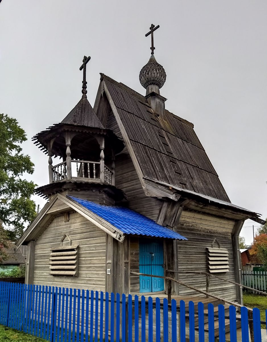 Часовня Покрова Пресвятой Богородицы и Александра Невского, Конёво (Плесецкий район, Архангельская область). фасады