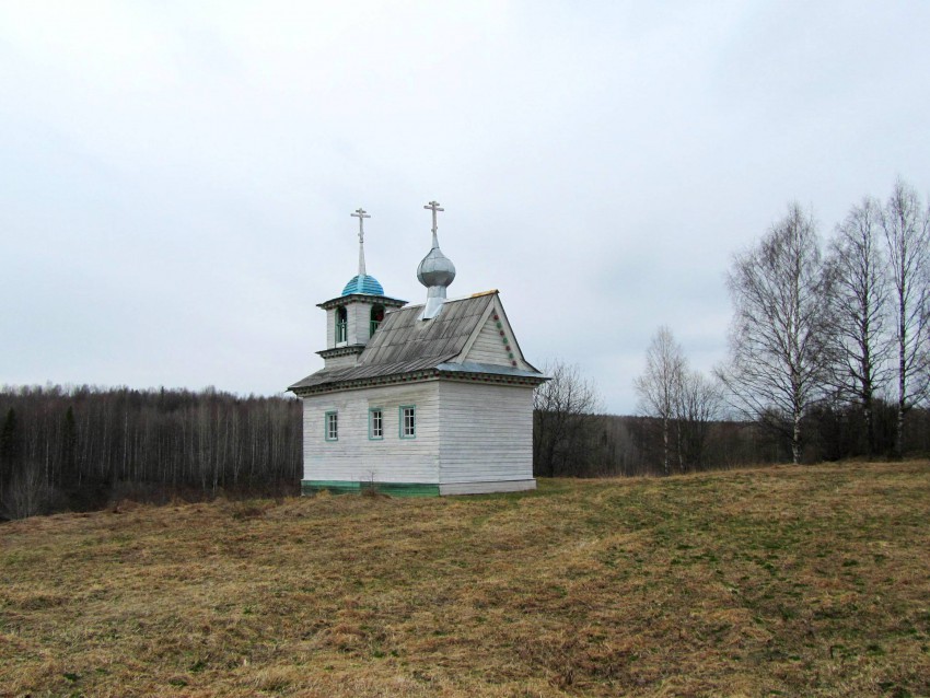 Часовня Зосимы и Савватия, Варварская, урочище (Каргопольский район, Архангельская область). фасады, вид с юго-востока