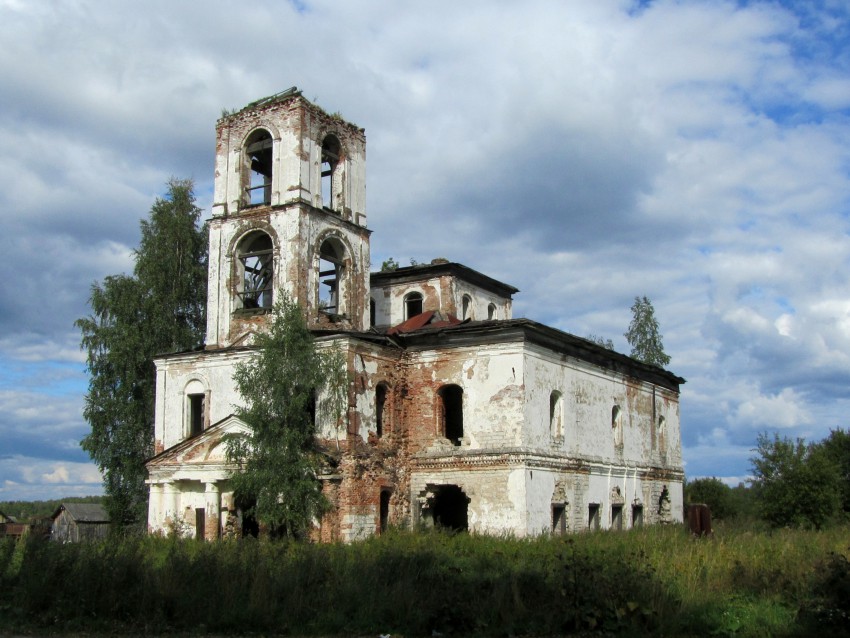 Церковь Рождества Христова, Семёновская (Троица) (Каргопольский район, Архангельская область). фасады, вид с юго-запада