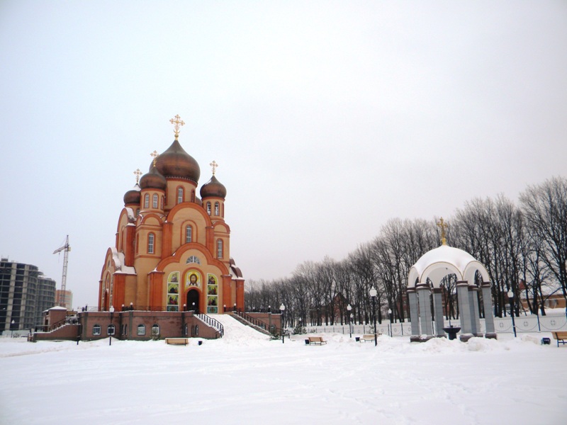Церковь Сергия Радонежского, Старый Оскол (Старый Оскол, город, Белгородская область). общий вид в ландшафте