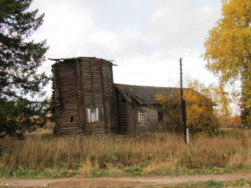 Церковь Илии Пророка, Часовенская (Задняя Дуброва) (Плесецкий район, Архангельская область). документальные фотографии, вид с севера