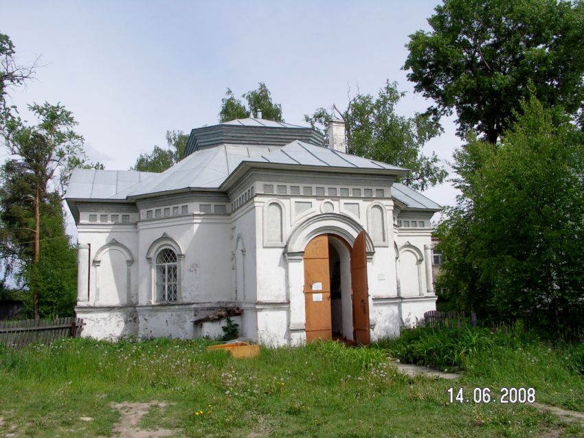 Церковь Преображения Господня, Устье (Усть-Кубинский район, Вологодская область). общий вид в ландшафте