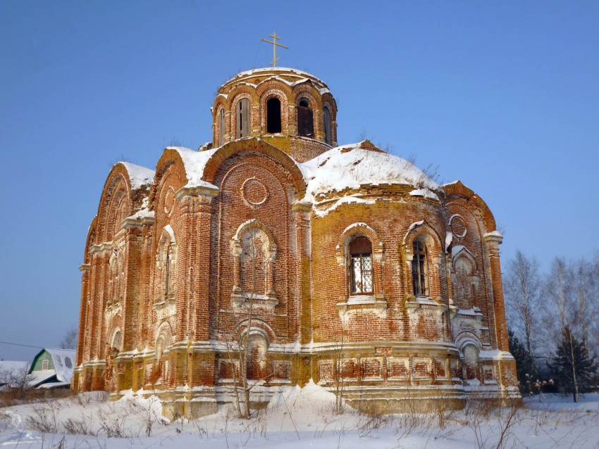 Церковь Зачатия Иоанна Предтечи, Маслово (Калининский район, Тверская область). фасады, Вид с юго-запада