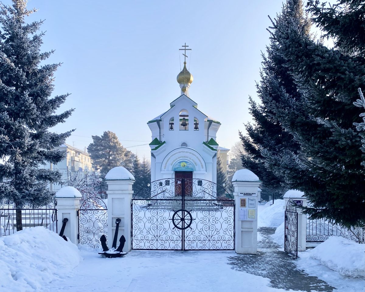 Церковь Андрея Первозванного, Канск (Канский район и г. Канск, Красноярский край). дополнительная информация, Вид с центральных ворот