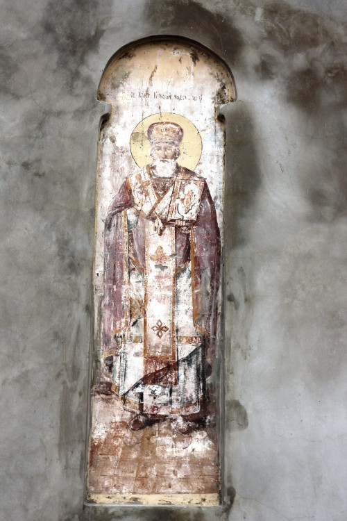 Церковь Михаила Архангела, Дракино (Лискинский район, Воронежская область). архитектурные детали, остатки наружных икон
