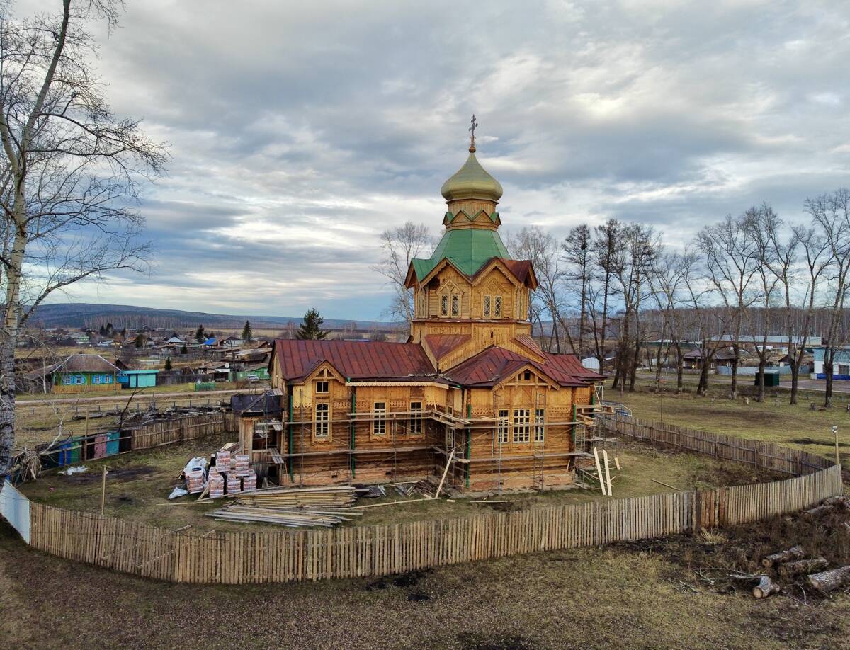 Церковь Ольги равноапостольной, Ольгино (Уярский район, Красноярский край). документальные фотографии