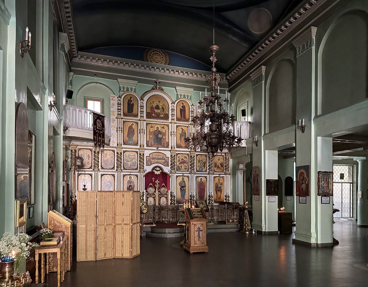 Главный объём, интерьер и убранство. Церковь Стефана Пермского, Ухта (Ухта, город, Республика Коми)