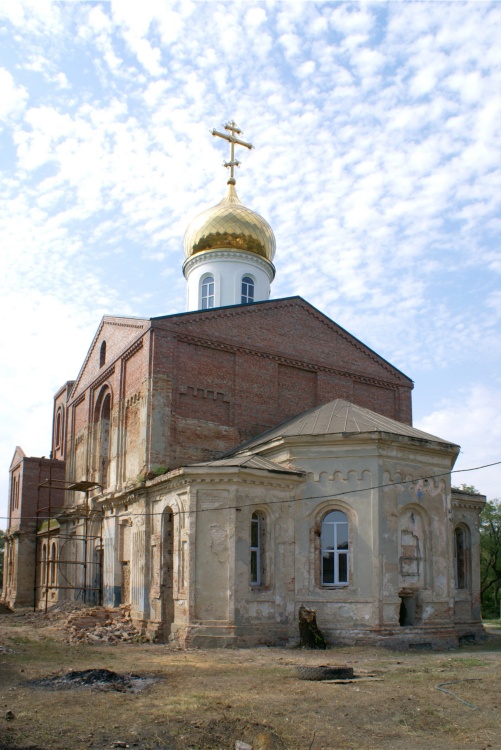 Церковь Флора и Лавра, Пролетарск (Пролетарский район, Ростовская область). общий вид в ландшафте