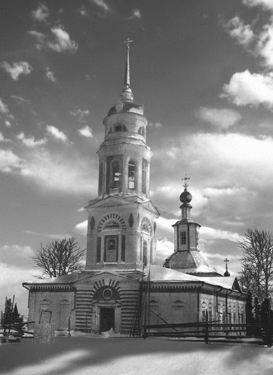 Церковь Стефана архидиакона, Ношуль (Прилузский район, Республика Коми). архивная фотография, Храм до разрушения