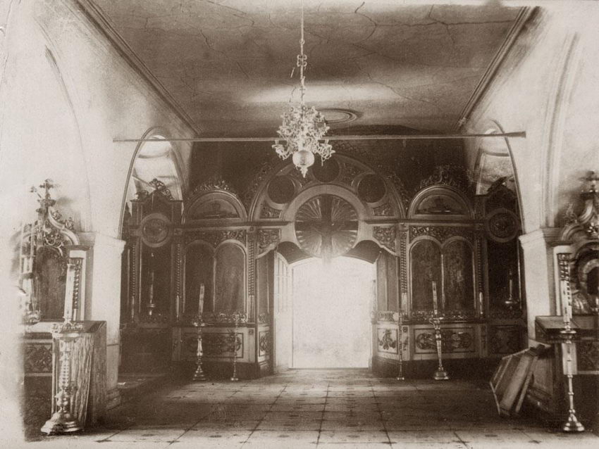Церковь Стефана архидиакона, Ношуль (Прилузский район, Республика Коми). архивная фотография, Переход в южную половину