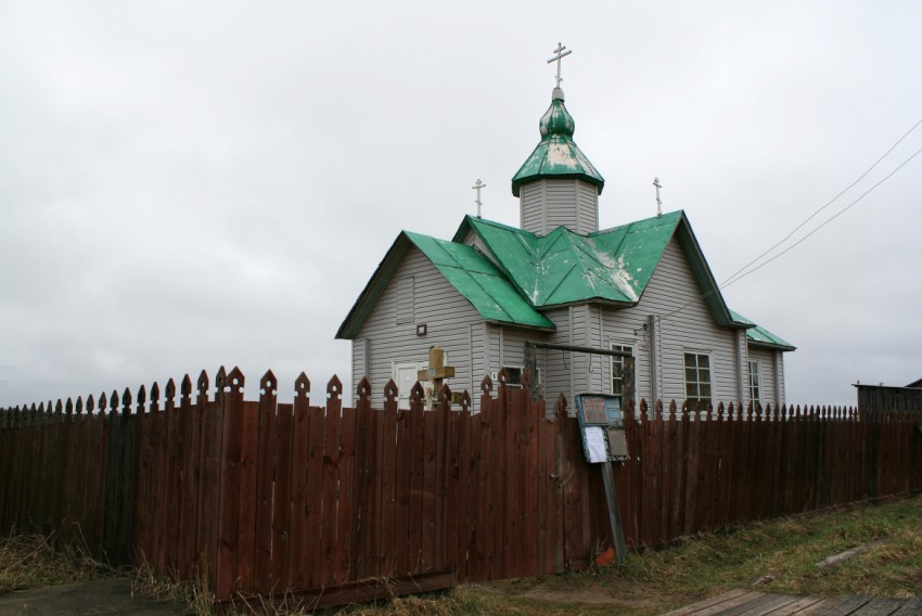 Ношуль. Церковь Успения Пресвятой Богородицы. общий вид в ландшафте