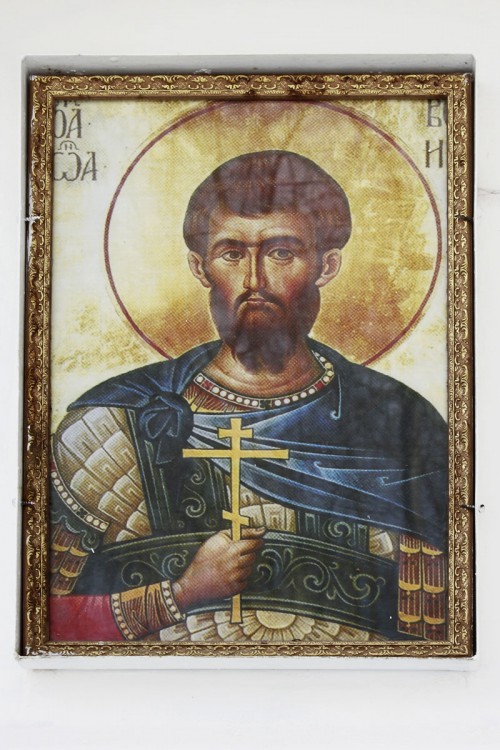 Церковь Иоанна Воина в Голованове, Пермь (Пермь, город, Пермский край). архитектурные детали, Уличная икона