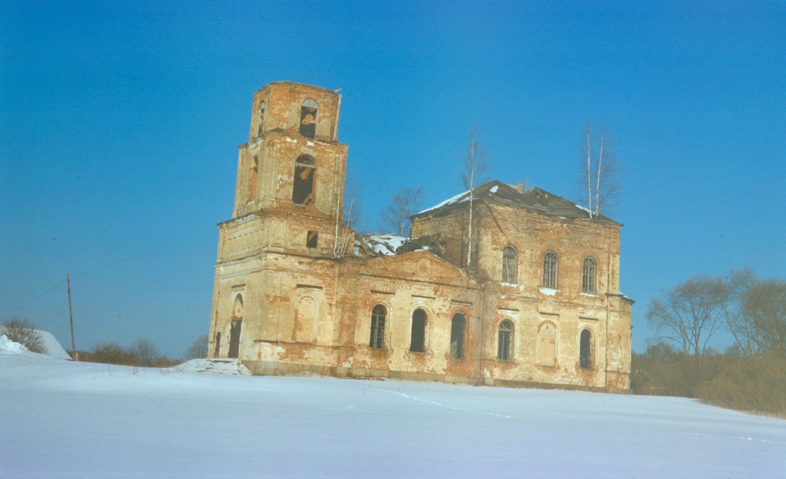 Горки (Погост Жукопа). Церковь Богоявления Господня. фасады, фото 1998