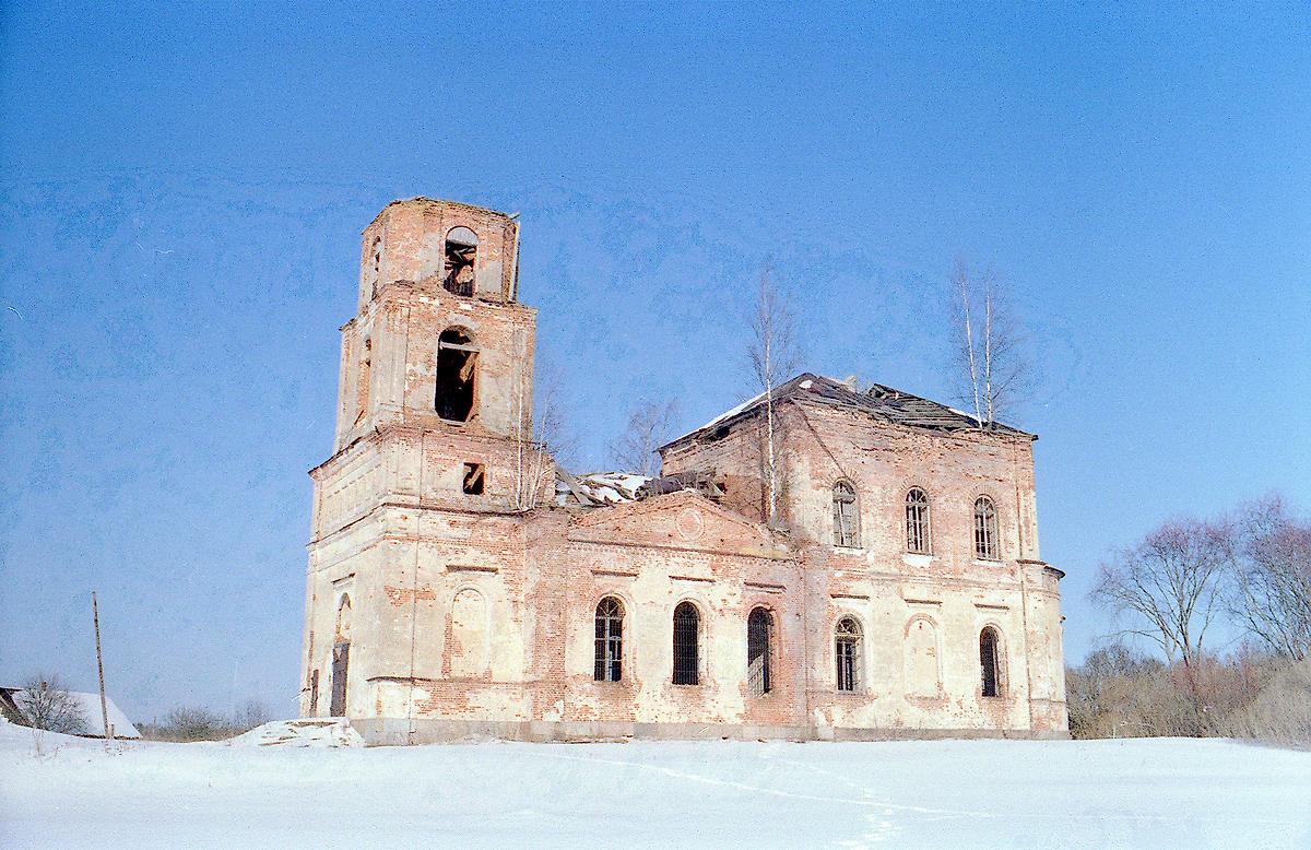 фасады. Церковь Богоявления Господня, Горки (Погост Жукопа) (Андреапольский район, Тверская область)