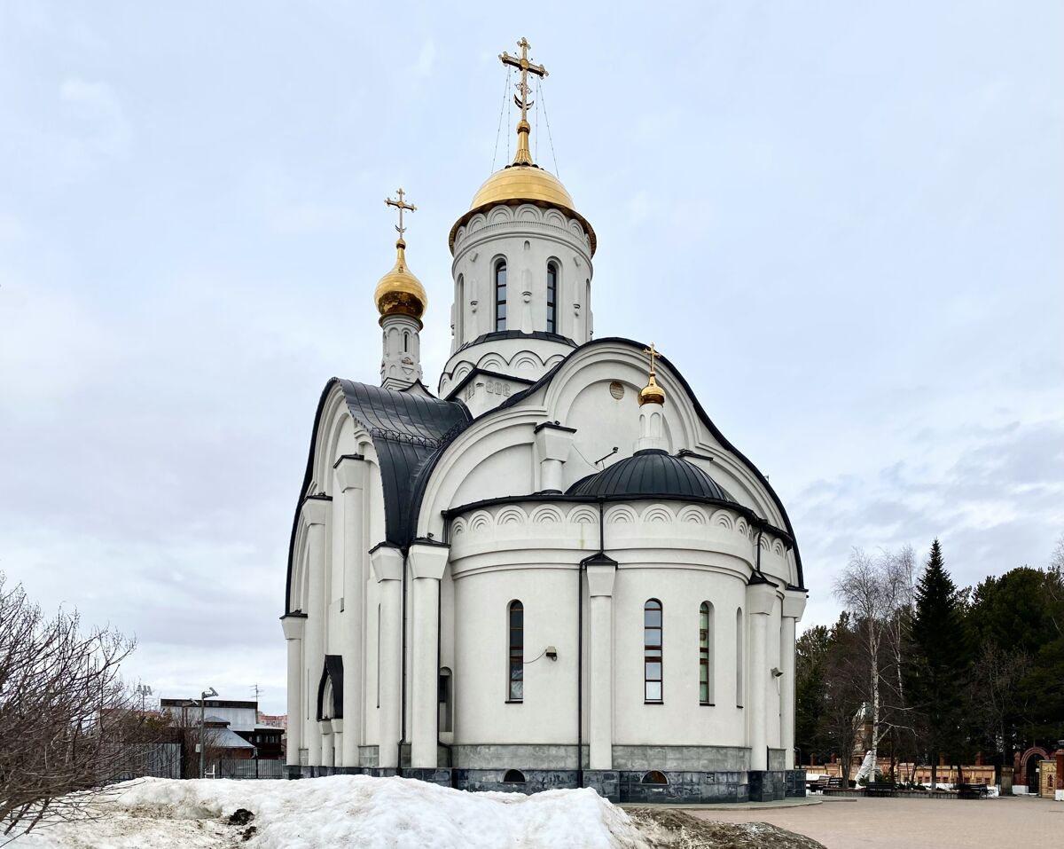 Сургут. Церковь Николая Чудотворца на Чёрном мысу. фасады, Вид с юга