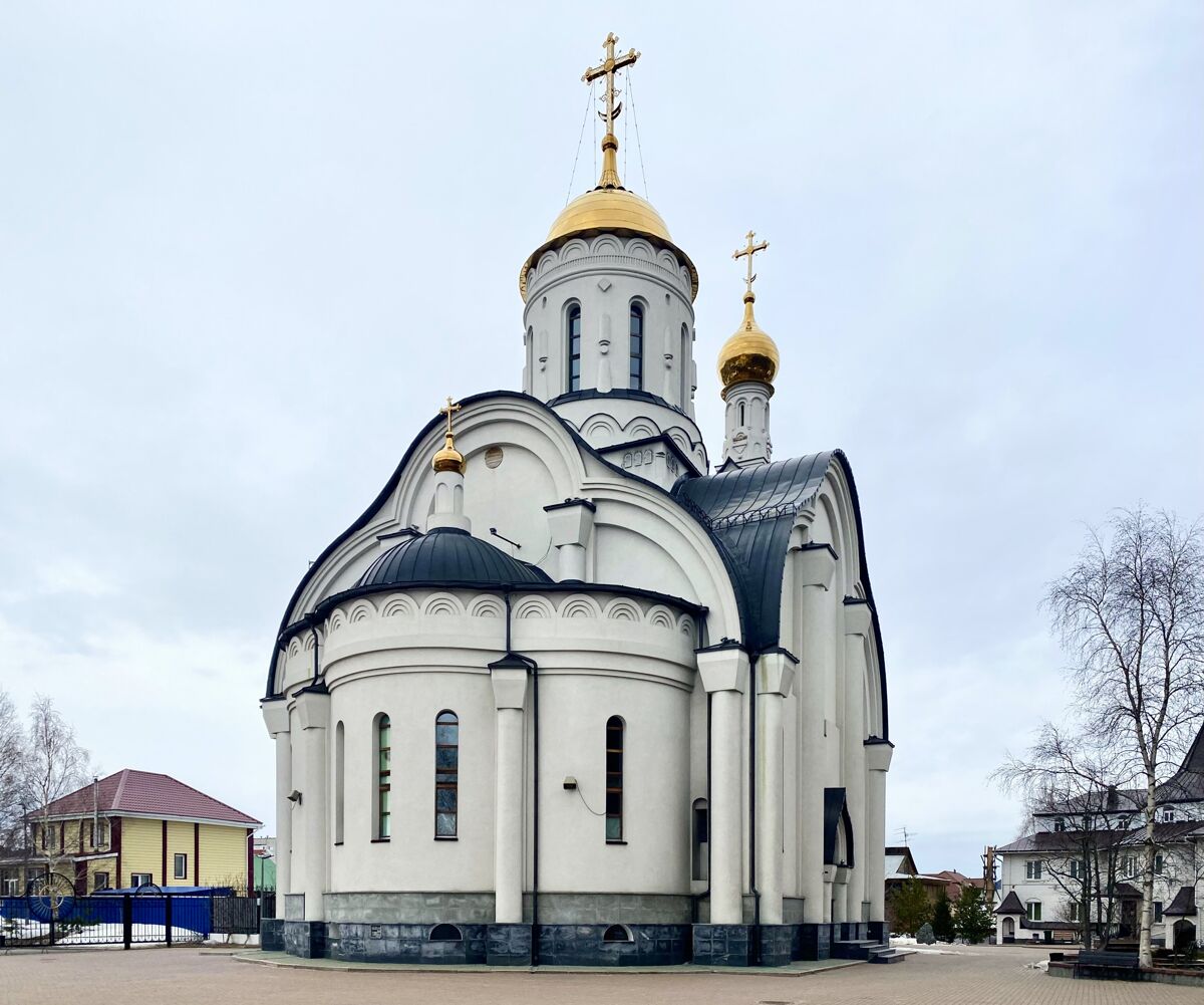 Сургут. Церковь Николая Чудотворца на Чёрном мысу. фасады, Вид с востока