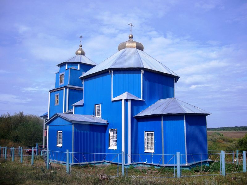 Церковь Покрова Пресвятой Богородицы, Ровны (Вейделевский район, Белгородская область). общий вид в ландшафте