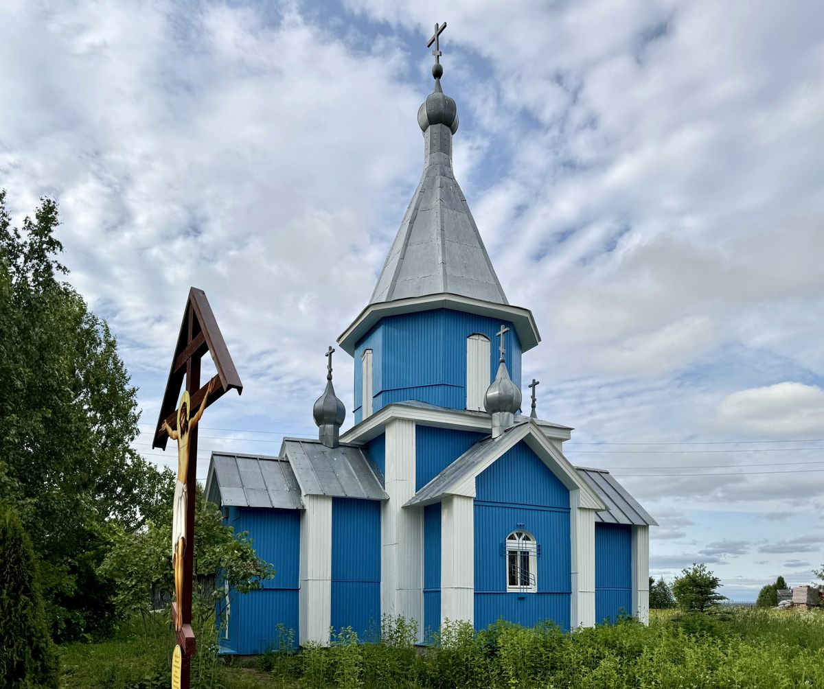 Вид с юго-запада, фасады. Ыбский Серафимовский женский монастырь. Часовня Иверской иконы Божией Матери, Ыб (Сыктывдинский район, Республика Коми)