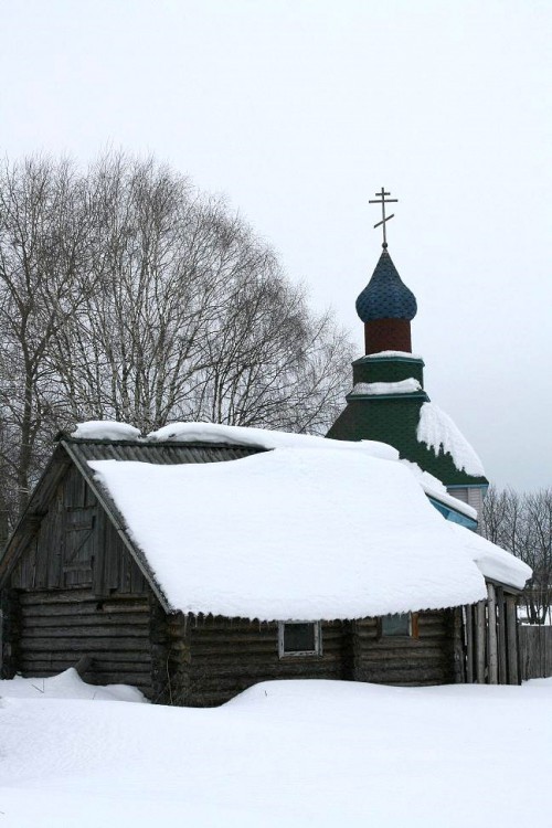 Монастырь Макария Египетского, Архиповка (Прилузский район, Республика Коми). общий вид в ландшафте